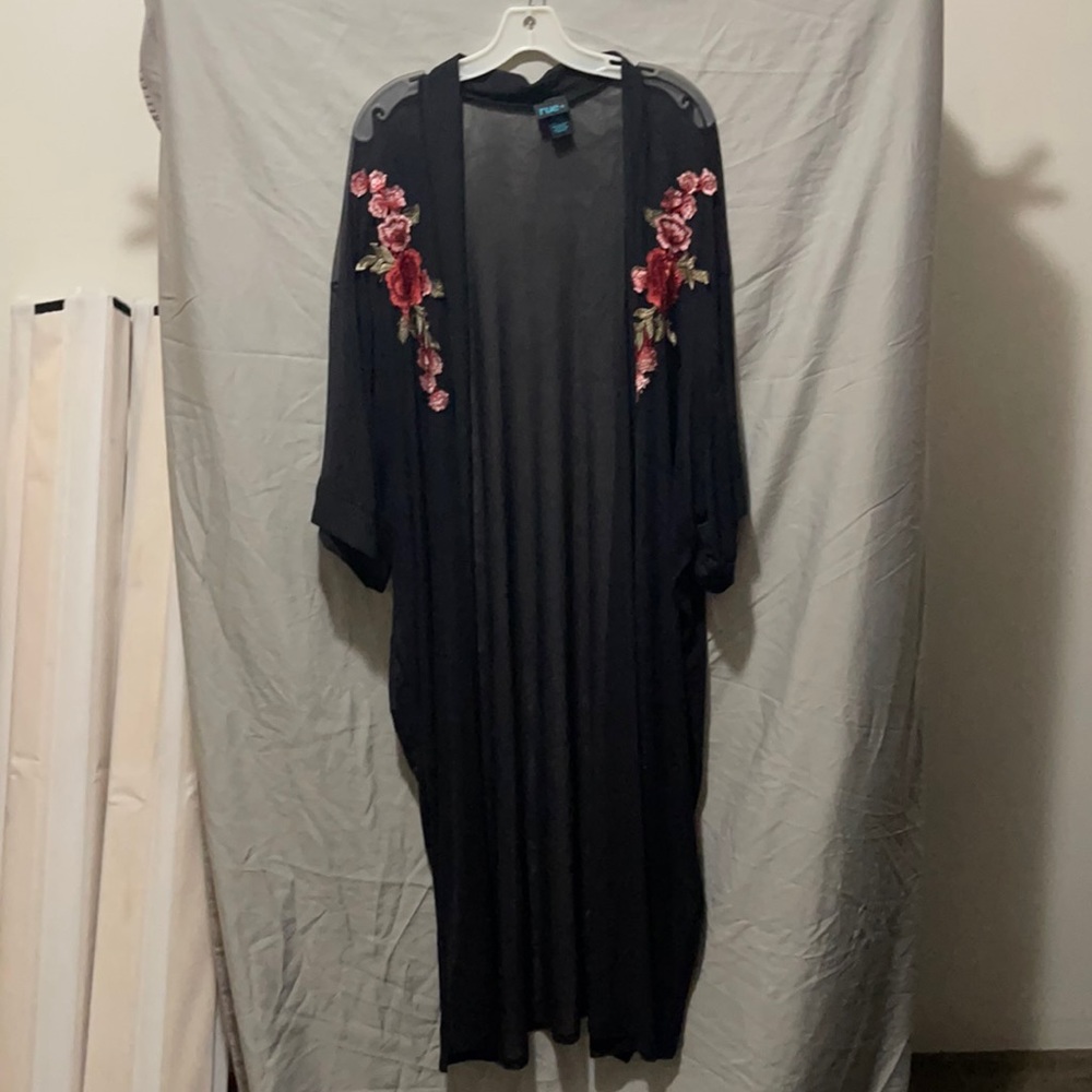 Black Sheer kimono